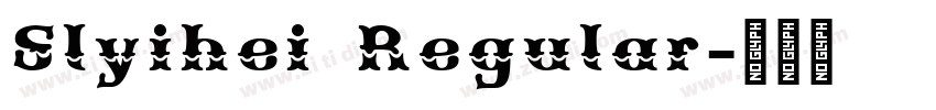 Slyihei Regular字体转换